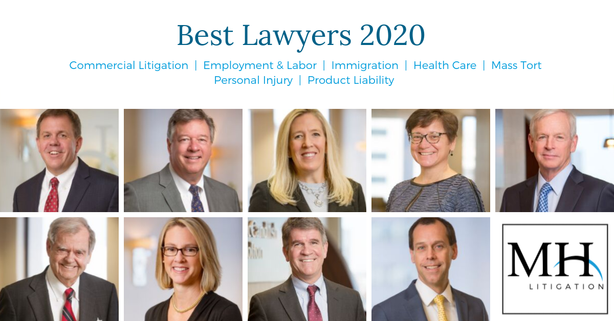 LinkedIn - Head shots of 9 attorneys recognized by Best Lawyers 2020